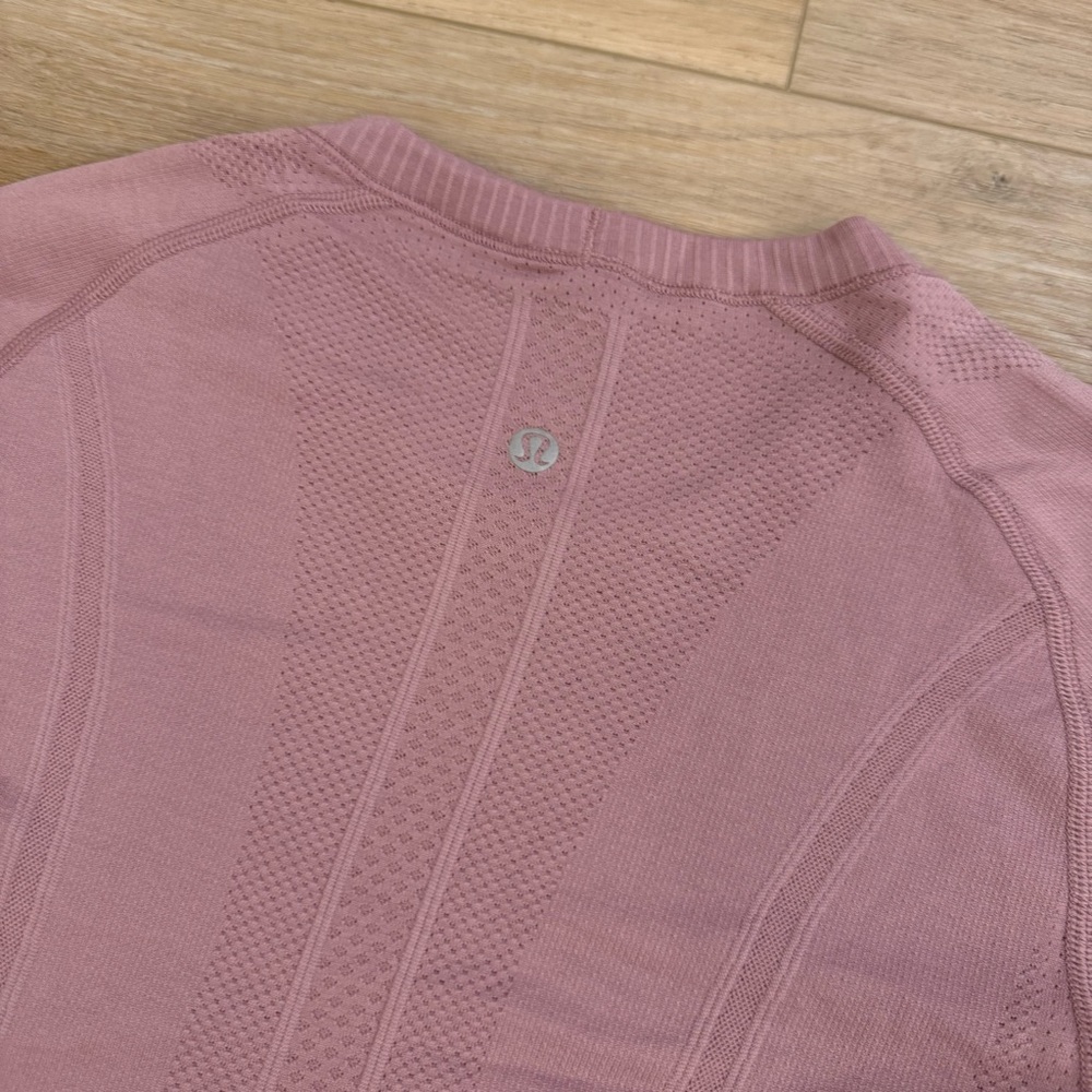 Lululemon Swiftly Tech Long Sleeve - Vintage Mauve- Pink - Size 6 - Excellent - Picture 10 of 11